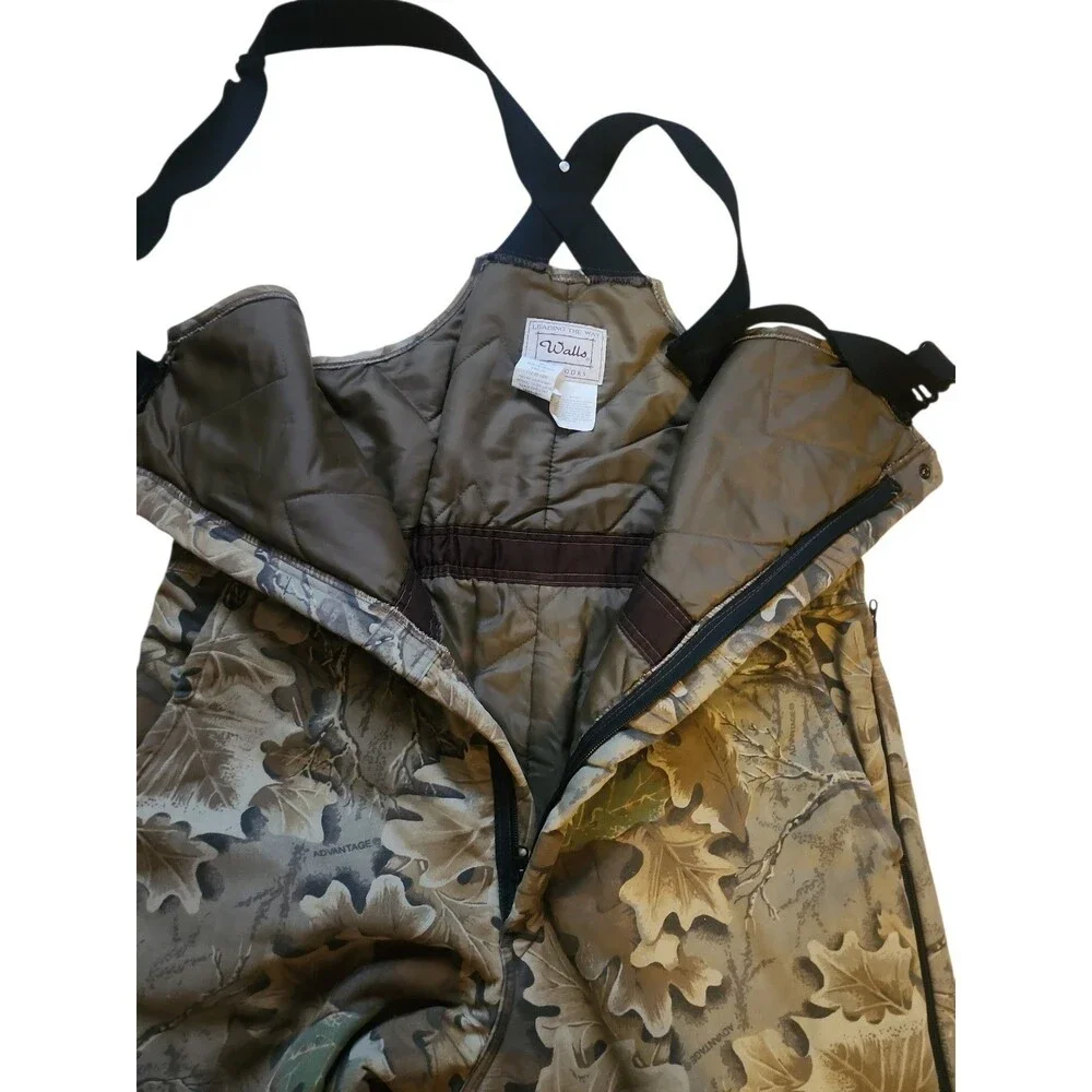 Vintage Walls Advantage Realtree Overalls Mens L Hunting Insulated Lined Outdoor - Picture 7 of 8